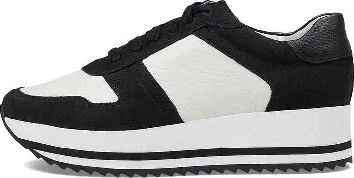 Johnston & Murphy Gracie Color-Block Lace-Up Women's Shoes Black : 6 M, Leather/Suede - Image 6