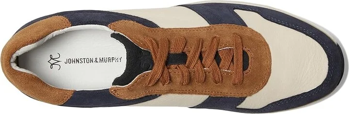 Johnston & Murphy Gracie Color-Block Lace-Up Women's Shoes Navy : 6.5 M, Leather/Suede - Image 2