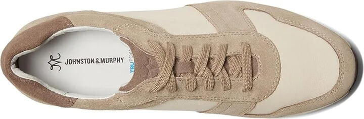 Johnston & Murphy Gracie Color-Block Lace-Up Women's Shoes Taupe : 10 M, Leather/Suede - Image 2