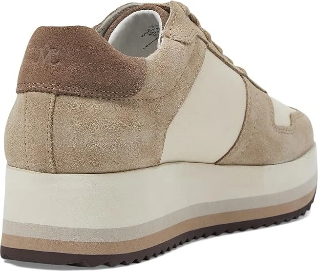 Johnston & Murphy Gracie Color-Block Lace-Up Women's Shoes Taupe : 10 M, Leather/Suede - Image 4