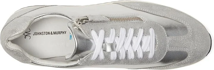Johnston & Murphy Gracie Side-Zip Women's Snow Shoes Silver Metallic : 6 M, Leather - Image 2