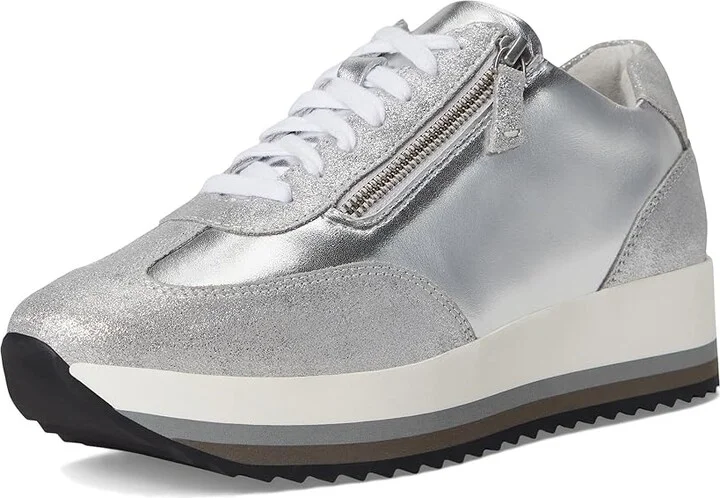Johnston & Murphy Gracie Side-Zip Women's Snow Shoes Silver Metallic : 6 M, Leather - Image 5