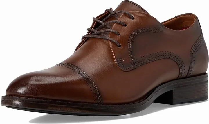Johnston & Murphy Hawthorn Cap Toe Men's Shoes Tan Full Grain : 12 M (D), Leather - Image 5