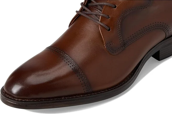 Johnston & Murphy Hawthorn Cap Toe Men's Shoes Tan Full Grain : 12 M (D), Leather - Image 7