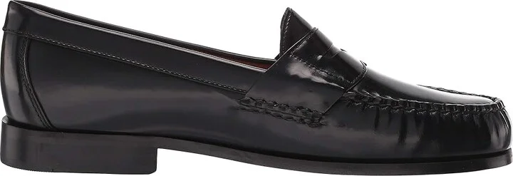 Johnston & Murphy Hayes Penny Loafer Men's Shoes Black : 8.5 W (EE), Leather - Image 8