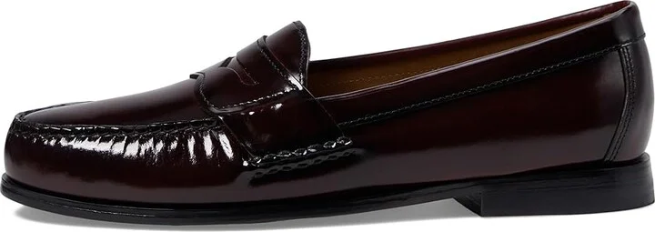 Johnston & Murphy Hayes Penny Loafer Men's Shoes Burgundy : 8.5 W (EE), Leather - Image 7
