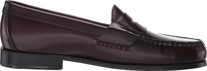 Johnston & Murphy Hayes Penny Loafer Men's Shoes Burgundy : 8.5 W (EE), Leather - Image 8