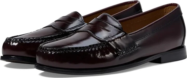 Johnston & Murphy Hayes Penny Loafer Men's Shoes Burgundy : 8.5 W (EE), Leather