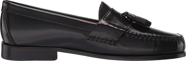 Johnston & Murphy Hayes Tassel Loafer Men's Shoes Black : 7 M (D), Leather - Image 8