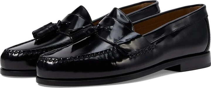Johnston & Murphy Hayes Tassel Loafer Men's Shoes Black : 7 M (D), Leather