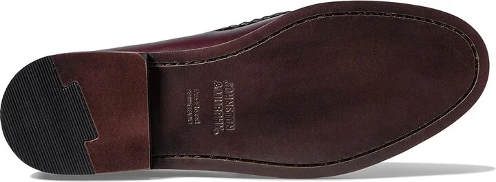 Johnston & Murphy Hayes Tassel Loafer Men's Shoes Burgundy : 8 M (D), Leather - Image 4