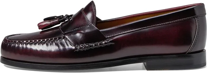 Johnston & Murphy Hayes Tassel Loafer Men's Shoes Burgundy : 8 M (D), Leather - Image 7