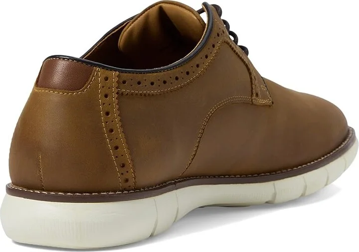 Johnston & Murphy Holden Plain Toe Oxford Men's Shoes Brown : 7.5 M (D), Full Grain leather - Image 4