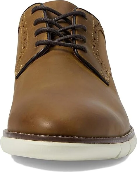 Johnston & Murphy Holden Plain Toe Oxford Men's Shoes Brown : 7.5 M (D), Full Grain leather - Image 5