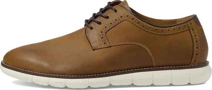 Johnston & Murphy Holden Plain Toe Oxford Men's Shoes Brown : 7.5 M (D), Full Grain leather - Image 6