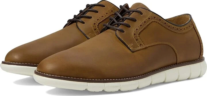 Johnston & Murphy Holden Plain Toe Oxford Men's Shoes Brown : 7.5 M (D), Full Grain leather