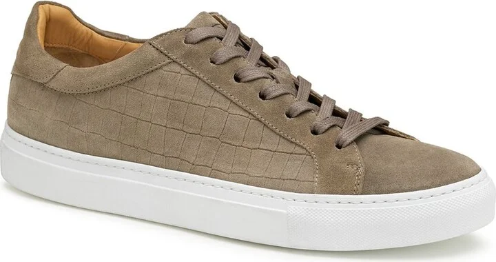 Johnston & Murphy Jake Lace-To-Toe Suede Sneaker