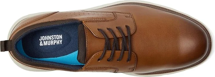 Johnston & Murphy Jenkins Plain Toe Men's Shoes Brown Leather : 11 M (D) - Image 2