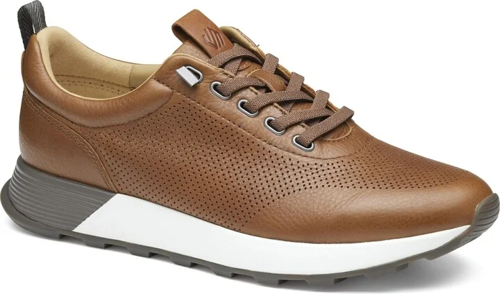 Johnston & Murphy Kinnon Jogger Tan Oiled Full Grain - Size 10.5M