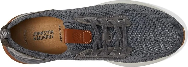 Johnston & Murphy Kinnon Knit Jogger Men's Shoes Gray Knit : 9 M (D) - Image 2