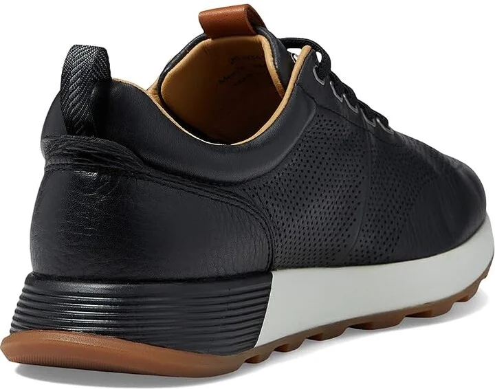 Johnston & Murphy Kinnon Perfed Jogger Men's Shoes Black Full Grain : 8 M (D), Leather - Image 4