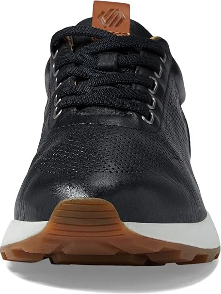 Johnston & Murphy Kinnon Perfed Jogger Men's Shoes Black Full Grain : 8 M (D), Leather - Image 5