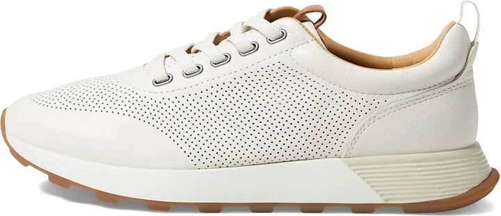 Johnston & Murphy Kinnon Perfed Jogger Men's Shoes White Full Grain : 8.5 M (D), Leather - Image 6
