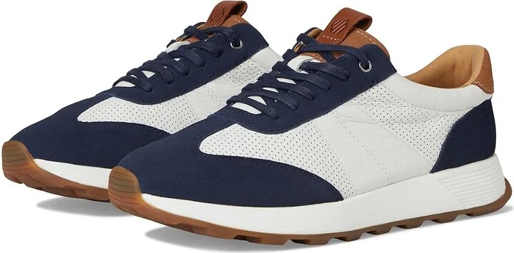 Johnston & Murphy Kinnon T-Toe Men's Lace-up Boots Navy Suede/White Full Grain : 11.5 M (D), Leather/Rubber/Suede
