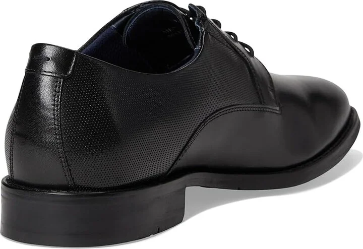 Johnston & Murphy Landry Embossed Plain Toe Men's Lace Up Wing Tip Shoes Black Full Grain : 9.5 M (D), Leather - Image 4