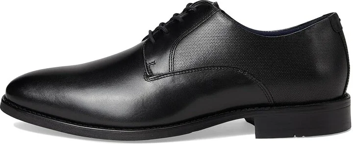 Johnston & Murphy Landry Embossed Plain Toe Men's Lace Up Wing Tip Shoes Black Full Grain : 9.5 M (D), Leather - Image 6
