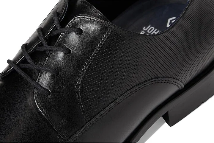 Johnston & Murphy Landry Embossed Plain Toe Men's Lace Up Wing Tip Shoes Black Full Grain : 9.5 M (D), Leather - Image 7