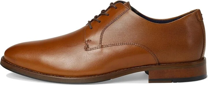 Johnston & Murphy Landry Embossed Plain Toe Men's Lace Up Wing Tip Shoes Tan Full Grain : 11 M (D), Leather - Image 6
