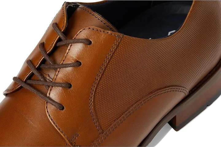 Johnston & Murphy Landry Embossed Plain Toe Men's Lace Up Wing Tip Shoes Tan Full Grain : 11 M (D), Leather - Image 7