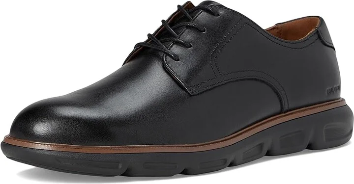 Johnston & Murphy Larkin Plain Toe Men's Shoes Black Italian Calfskin : 12 M (D), Leather - Image 5