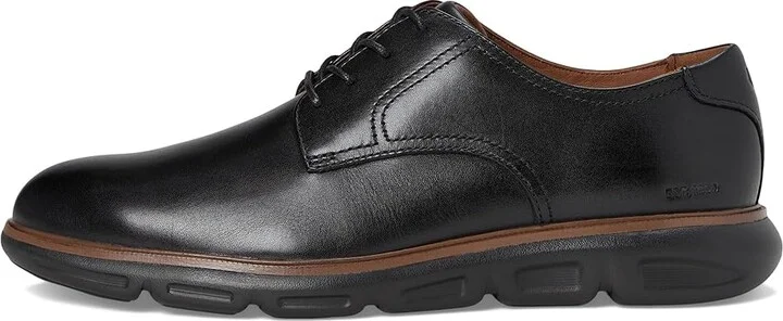 Johnston & Murphy Larkin Plain Toe Men's Shoes Black Italian Calfskin : 12 M (D), Leather - Image 6