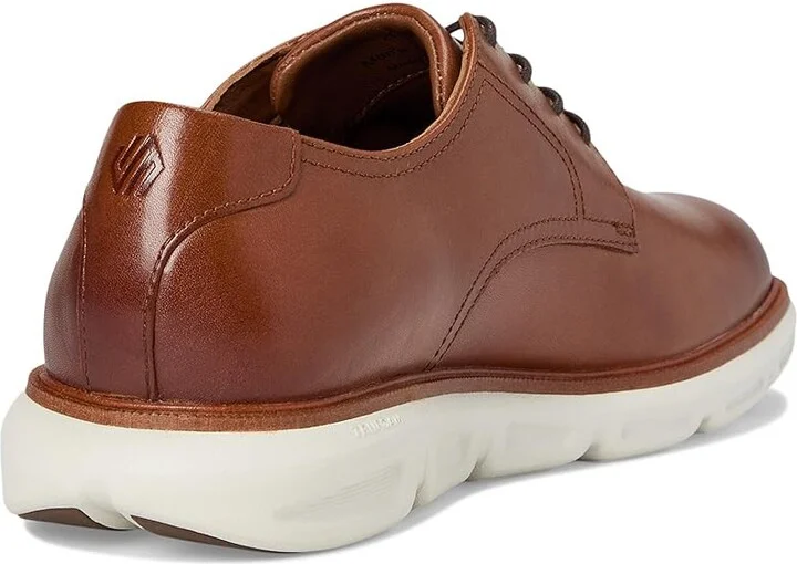 Johnston & Murphy Larkin Plain Toe Men's Shoes Tan Italian Calfskin : 8.5 M (D), Leather - Image 4