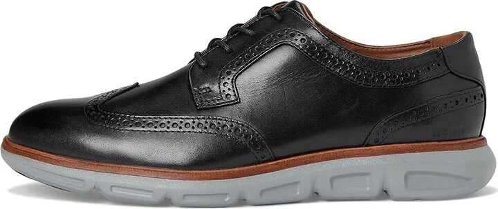 Johnston & Murphy Larkin Wingtip Men's Shoes Black Italian Calfskin : 9.5 M (D), Leather - Image 6