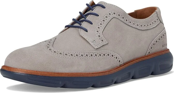 Johnston & Murphy Larkin Wingtip Men's Shoes Gray Nubuck : 13 M (D), Leather - Image 5