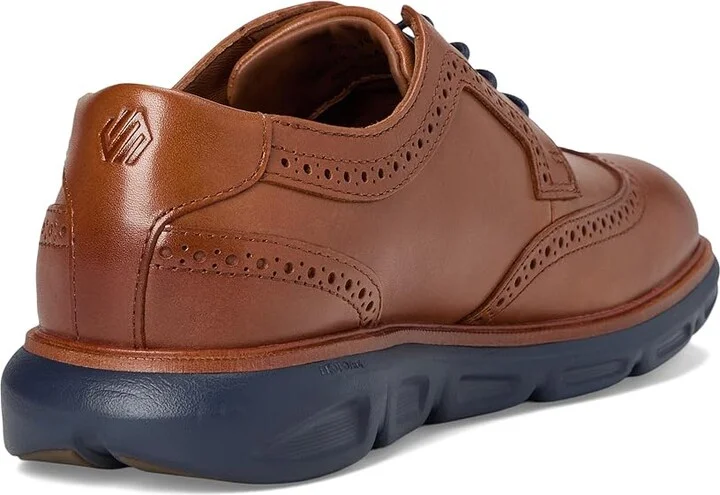 Johnston & Murphy Larkin Wingtip Men's Shoes Tan Italian Calfskin : 8 M (D), Leather - Image 4
