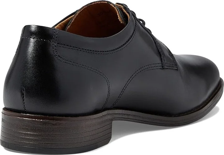 Johnston & Murphy Lewis Plain Toe Men's Shoes Black Full Grain : 8 M (D), Leather - Image 4