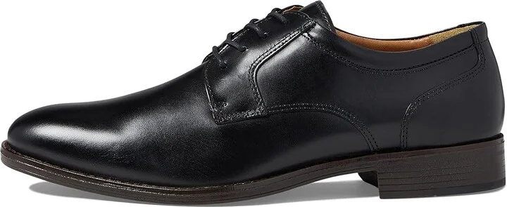 Johnston & Murphy Lewis Plain Toe Men's Shoes Black Full Grain : 8 M (D), Leather - Image 6