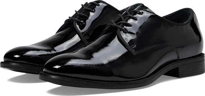 Johnston & Murphy Lewis Plain Toe Men's Shoes Black Patent Leather : 10.5 M (D)