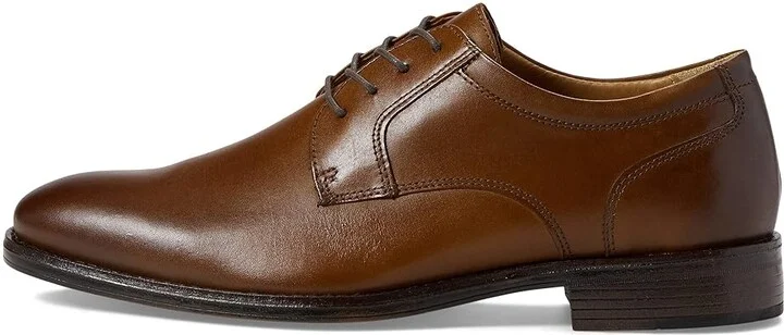 Johnston & Murphy Lewis Plain Toe Men's Shoes Tan Full Grain : 8.5 M (D), Leather - Image 6