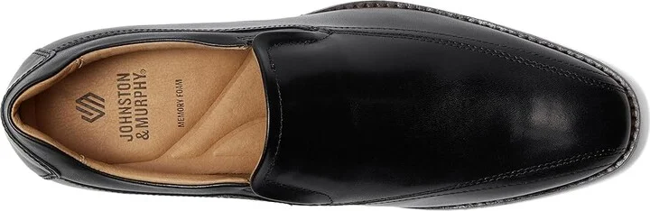 Johnston & Murphy Lewis Venetian Men's Shoes Black Full Grain : 8 M (D), Leather - Image 2