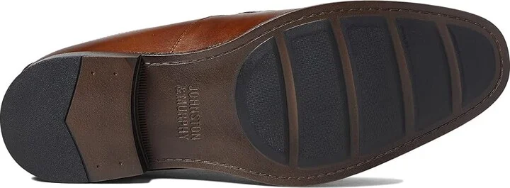 Johnston & Murphy Lewis Venetian Men's Shoes Tan Full Grain : 8 M (D), Leather - Image 3
