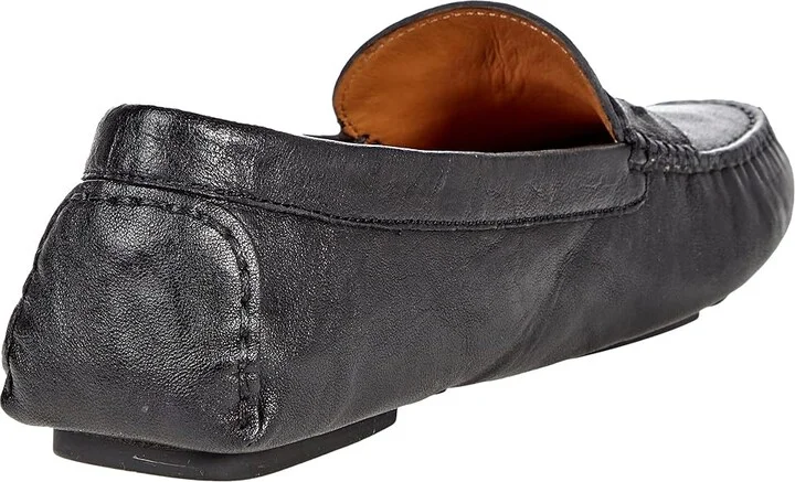 Johnston & Murphy Maggie Penny Women's Dress Flat Shoes Black Washed Sheepskin : 6 M - Image 4