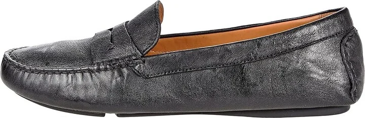 Johnston & Murphy Maggie Penny Women's Dress Flat Shoes Black Washed Sheepskin : 6 M - Image 6