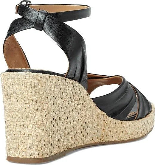 Johnston & Murphy Marcia Cross-Band Sandal Women's Sandals Black : 9.5 M, Leather - Image 4