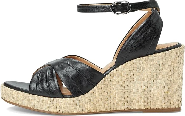 Johnston & Murphy Marcia Cross-Band Sandal Women's Sandals Black : 9.5 M, Leather - Image 6