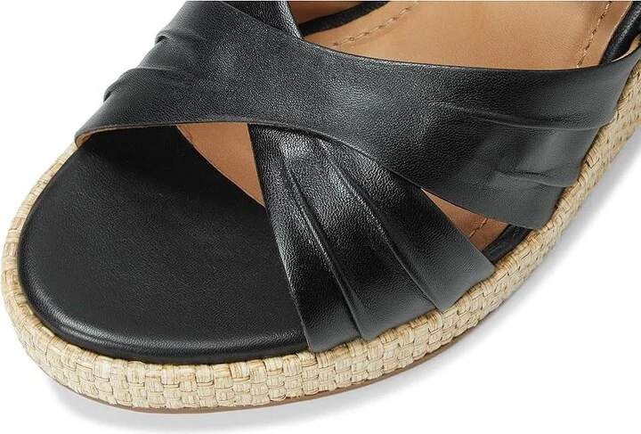 Johnston & Murphy Marcia Cross-Band Sandal Women's Sandals Black : 9.5 M, Leather - Image 7